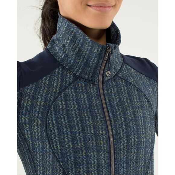 Lululemon Women’s Nice Asana Jacket in Ziggy Wee August Inkwell / Inkwell - Picture 5 of 15